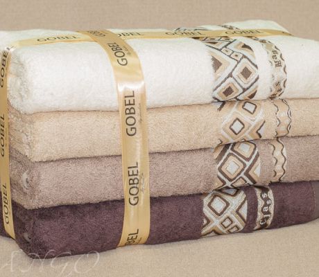 Полотенца | Бамбуковые полотенца  | Наборы бамбуковых полотенец 4 в 1 Набор полотенец Gobel в подарочной упаковке, plt039-1 TANGO (Танго)