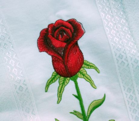 Полотенца | Махровые полотенца | Махровые полотенца Полотенце махровое "Роза" 50x90  в подарочной упаковке Карна