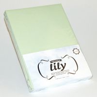 Простынь трикотажная "LILY" на резинке - Светло-зеленый