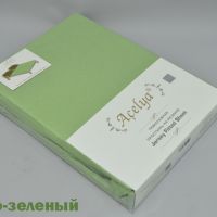 Простынь трикотажная "ACELYA" на резинке 1.5 сп. 70х70 (1шт), Темно-зеленый